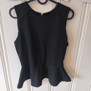 Black Peplum Tank